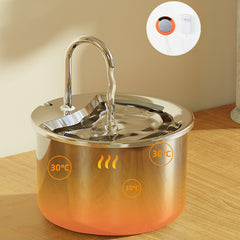 2.2L Stainless Steel Water Fountain - FT444 White (Special 6 filters included)