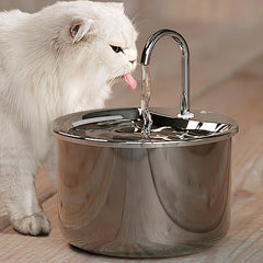 2.2L Stainless Steel Water Fountain - FT444 White (Special 6 filters included)